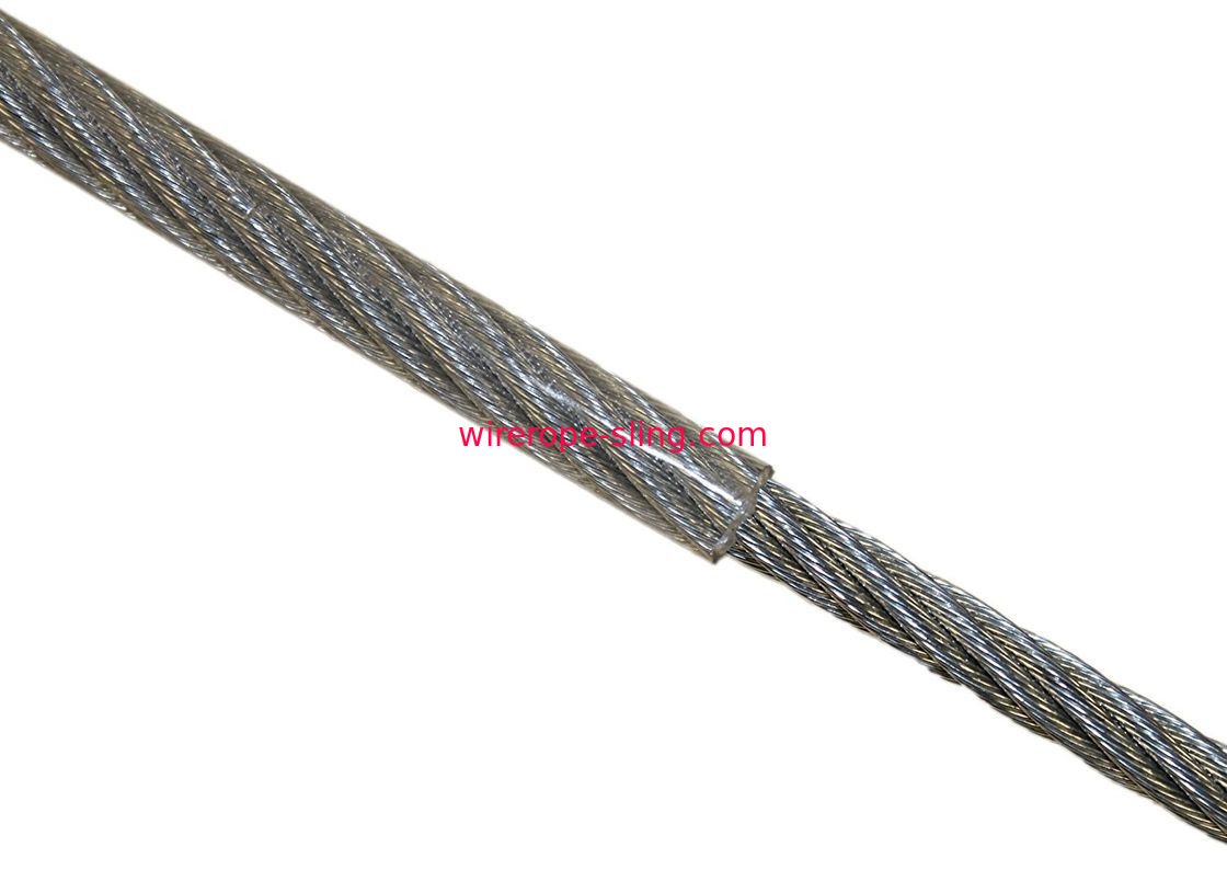 Vinyl Coated Stainless Steel Wire , Stainless Steel Cable Rope UV Resistant