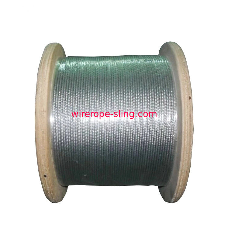 Galvanized PVC Coated Steel Wire Rope Durable For Architectural Decoration