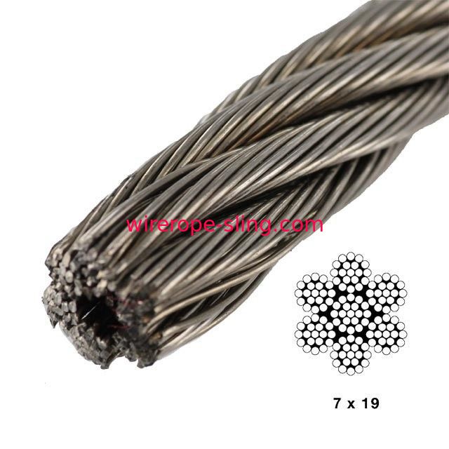 7 X19 Aircraft Cable 500 Ft Break Strength 4200lb Carbon Steel Vinyl Coated