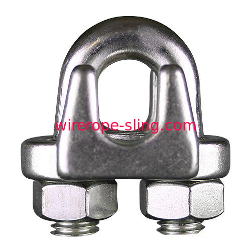 Electro - Polished Wire Rope Cable Clamps For Overhead Line Accessories