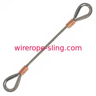 Hard Wire Rope Thimble , Wire Cable Assemblies 316 Grade Stainless Steel