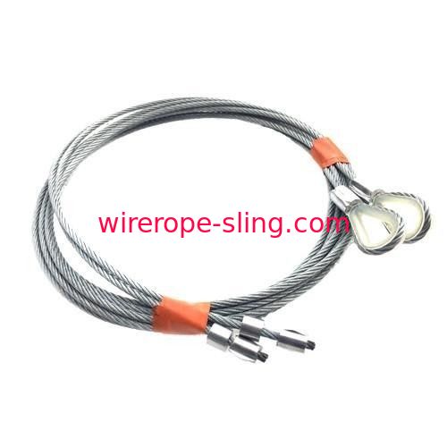 Zinc Plated Wire Rope Assemblies For 7ft Garage Doors Torsion Springs