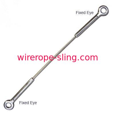 Stainless Steel Wire Rope Assemblies Eye To Eye Rope High Intensity