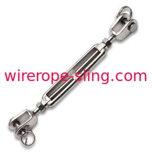 316 / 304 Stainless Steel Turnbuckle , Yacht Rigging Hardware Highly Polished Finish