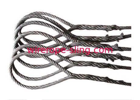 5mm - 52mm Steel Wire Rope Sling With Galvanized / Ungalvanized