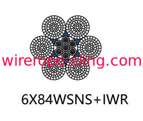 High Strength Steel Wire Rope , Non Rotating Steel Rope Cable 6 X 84 Wsns