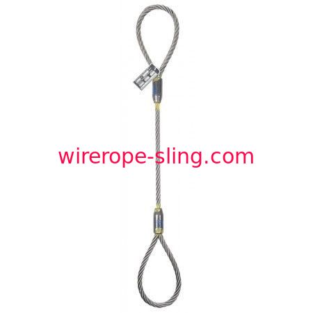 1/2 Inch Single Leg Wire Rope Sling 6x25 IWRC 3 Inch Length Eye To