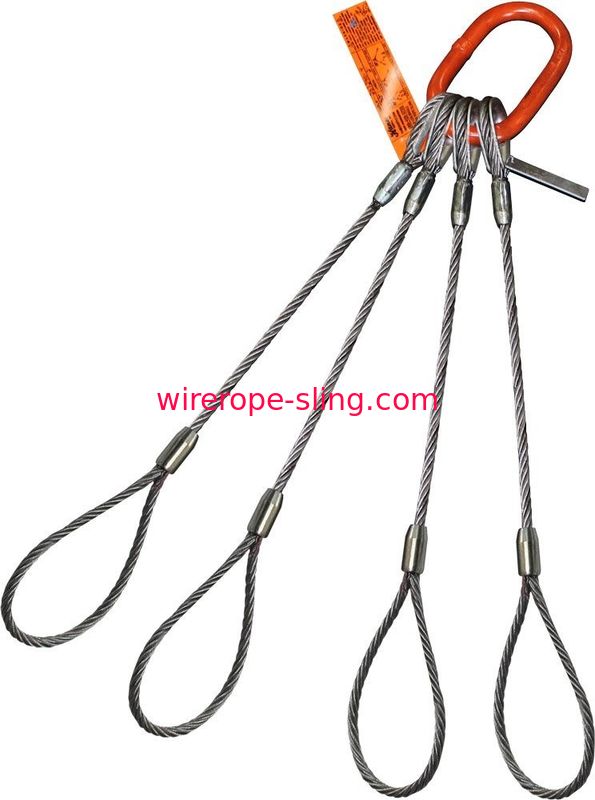 Heavy Duty Top Thimble Wire Rope Sling Oblong Master Link Soft Eye Sling