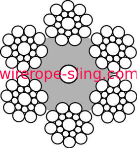 Special LKS - F5E Steel Wire Rope With Electrical Conductor For Maintenance Platforms