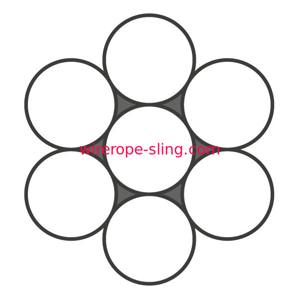 304 1X7 5mm Wire Rope T/S 1570 MPa Steel Cable Wire Rope For Architecture