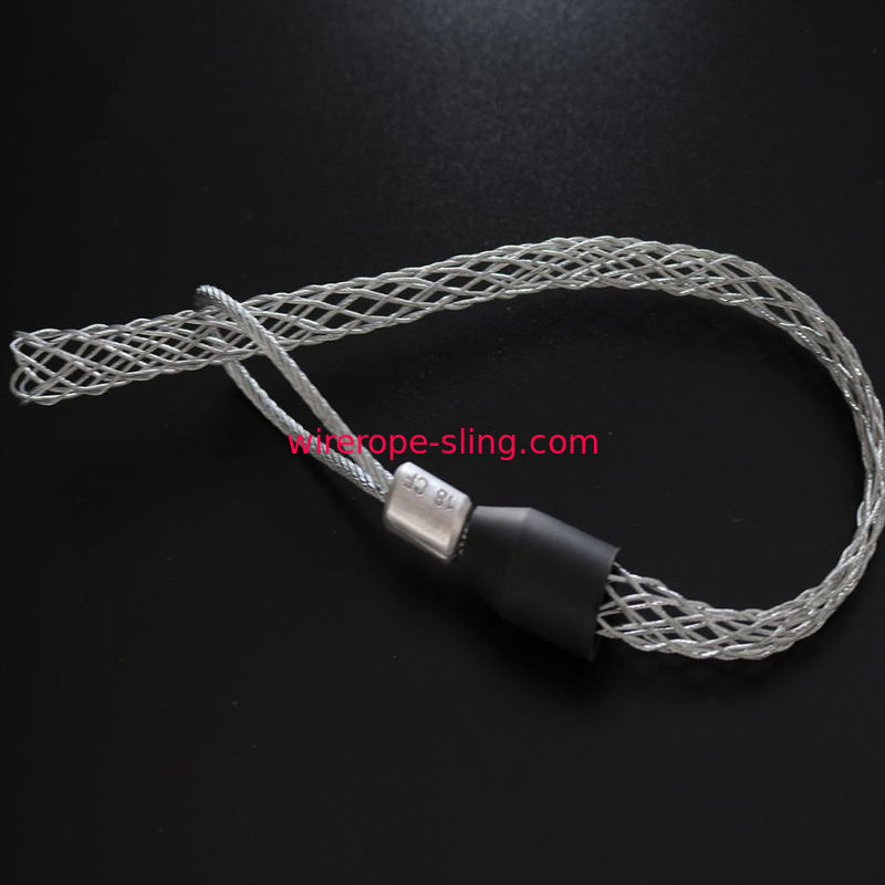 Hot - Dipped Galvanized Steel Wire Rope Sling Mesh Dragging Cable Pulling Grip
