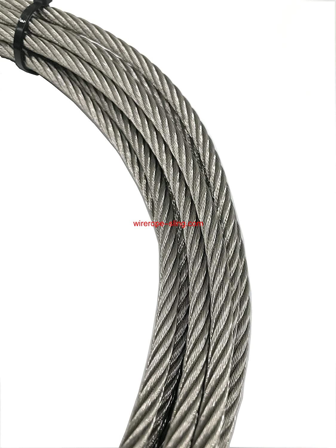 1/4‘’ 304 Stainless Steel Aircraft Wire Rope Military Specification, Lubricated, Car Traction，Lifting Rope