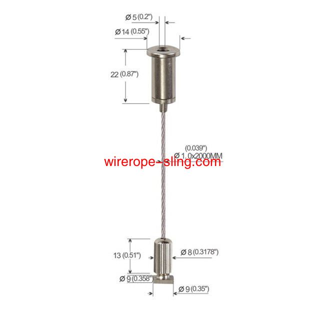 RIZE RWC2Y18P10K 10ft Y-Toggle Cable Hanging Kit For Linear Lighting Fixtures