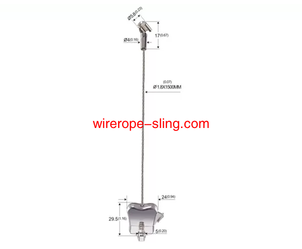 Innovative Art Suspension Hanging Kit with Cobra End Stainless Steel Cable