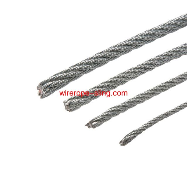 AISI 304 316 7x37 Stainless steel wire rope High Tension Steel Cable for cable railing kits