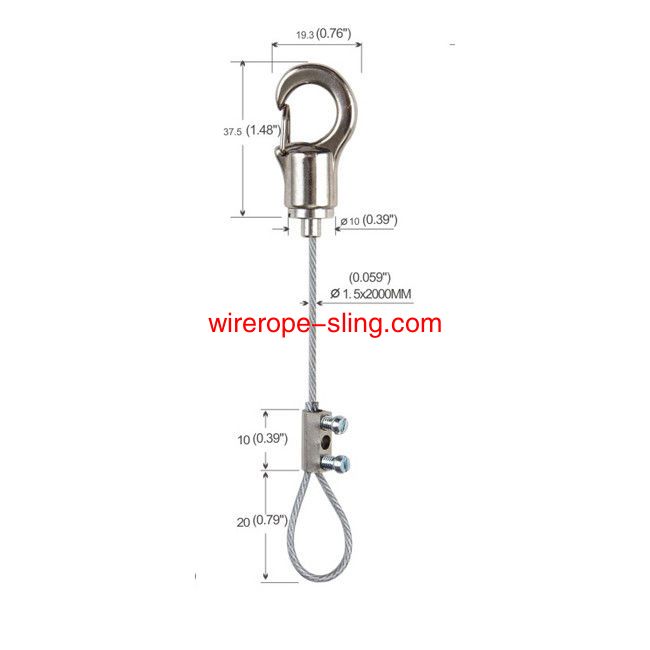 Ceiling Signage Hanging Systems Light Fittings With Hook Fastener YW86018