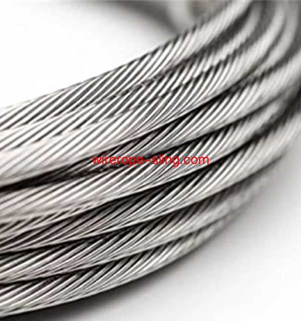 AISI 304 316 7x37 Stainless steel wire rope High Tension Steel Cable for cable railing kits