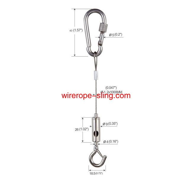Stainless Steel Acoustic Panel Light Suspension Hanging Kit System YW86020