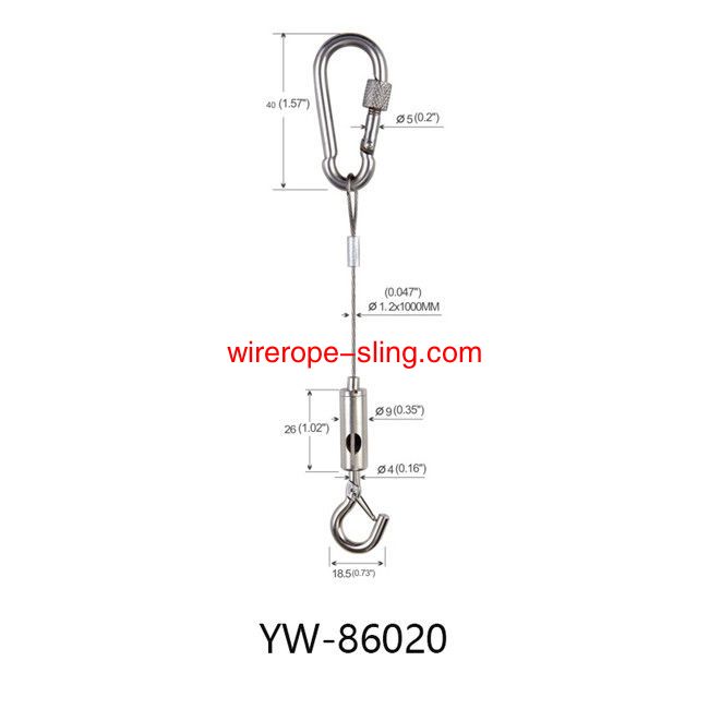 Brass Steel Three Holes Suspended Cable Lighting System With A Hook Gripper YW86019