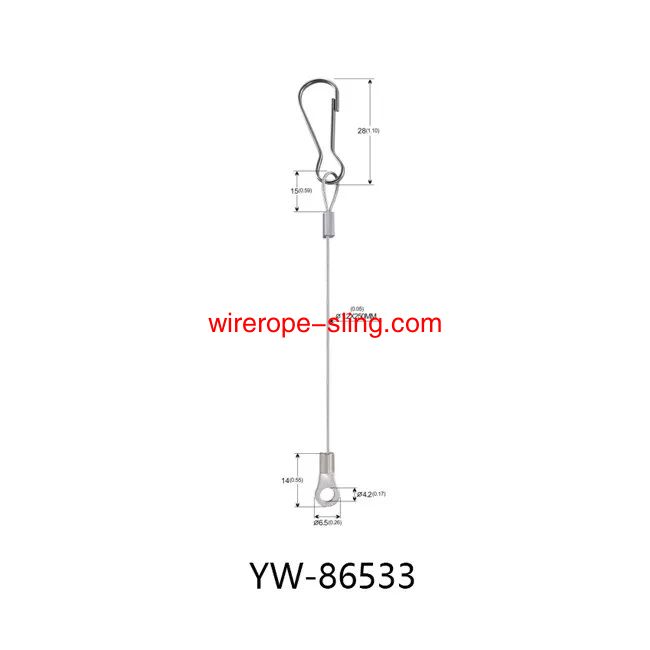 SUS Wire Rope Cable Slings With Dia Casting Stopper