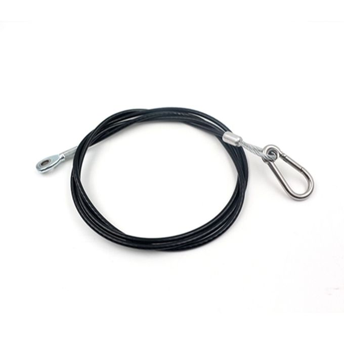 Wire Rope Sling Pvc Transparent PVC Coated Galvanized Wire Rope Sling With Loop And Thimble