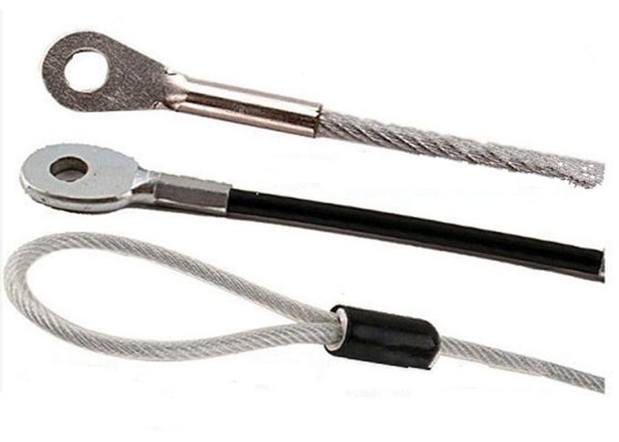 Wire Rope Sling Pvc Transparent PVC Coated Galvanized Wire Rope Sling With Loop And Thimble