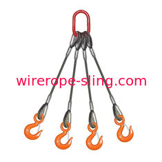 Light Weight Wire Rope Bridle Slings , Hoisting Wire Rope And Sling Impact Toughness