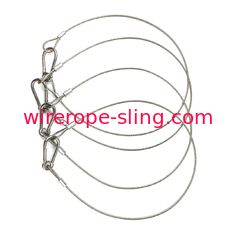 Tight Structure Wire Rope Sling Security Lanyard High Temperature Resistance