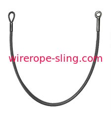 Nylon Coated Wire Rope Galvanized Light Weight With Eye Stake Cable Assembly