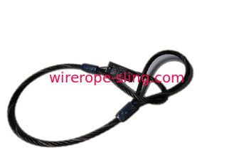 12mm Wire Rope Sling Vinyl Coated Braided Steel With Sealed Looped Ends