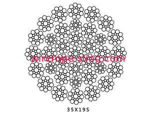 Impact Toughness Crane Wire Rope , Steel Rope Cable 1870 Tensile Strength