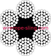 Electric Hoist Steel Wire Rope 6x19 FC Full Size Galvanized / UnGalvanized