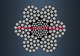 6x19 Filler Galvanized Braided Steel Cable High Toughness For Drill Lines