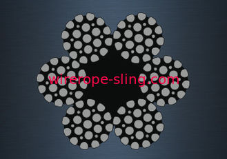 Swabbing Lines Galvanized Wire Rope Filler Compacted Dimensional Stability