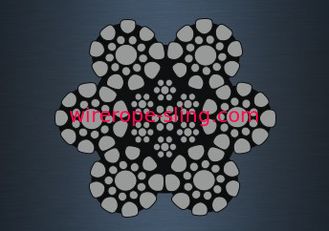Flexible Galvanized Wire Rope High Breaking Strength Operation Stability