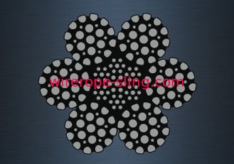 Compacted Galvanized Steel Rope , Drilling Line Wire Rope CE Certificated