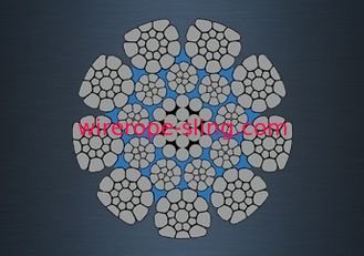 Steel Non Rotating Wire Rope , Galvanized Cable Wire K9 X K19S Dimensional Stability