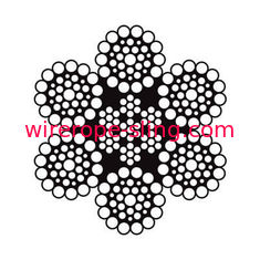 Non Rotating Luffing Wire Rope OEM / ODM Service Withstands High Temperatures