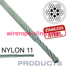 Clear Coated Steel Wire Rope 11 Stainless Steel Metal Large Safety Factor
