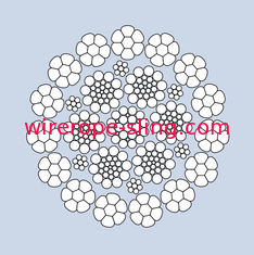 Crawler Crane Luffing Compacted Steel Wire Rope K9 X K19S Rotation Resistance