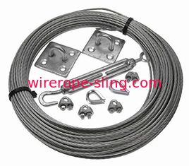 Mechanical Catenary Wire Kit , Green Wall Trellis Kits Stainless / Galvanized Finish