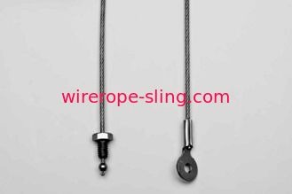 Steel Wire Rope Assemblies , Wire Cable Assemblies ODM / OEM For Lanyards