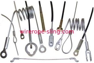Steel Wire Rope Assemblies , Wire Cable Assemblies ODM / OEM For Lanyards