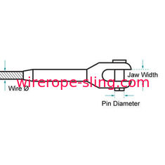 Fork Tensioner Steel Wire Rope Assemblies 1 X 19 Strand Wire Rope
