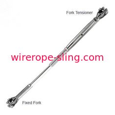 Fork Tensioner Steel Wire Rope Assemblies 1 X 19 Strand Wire Rope