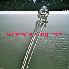 Stainless Steel Wire Rope Assemblies Eye To Eye Rope High Intensity