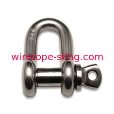 Grade 316 Stainless Rigging Hardware , Screw Pin D Shackle Precision Dimensions