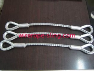 Mechanical Spliced Wire Rope Sling Soft Loop Single Leg With Thimbled Eye