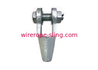 Galvanized Surface Wire Rope Sling With Poured Alloy Steel Open Spelter Socket