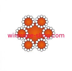 High Flexibility Steel Wire Rope 6 X 12 For Bundling Ungalvanized / Galvanized